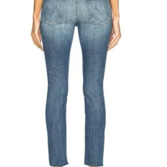 Mother High Waisted Looker Ankle Fray Jeans in Jumping Off Swings Size 25 - Picture 2 of 15